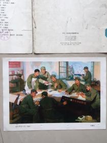 1973-1974参加全国美展作品之：连队理论小组（中国画）
