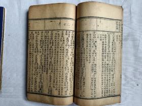 木刻本《增补二论典故最豁集》四册四卷全