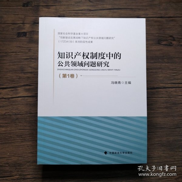 知识产权制度中的公共领域问题研究（第1卷）