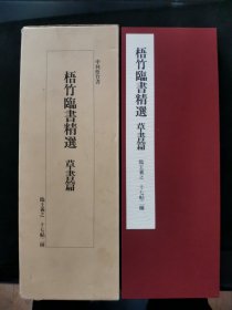 【日文原版书】梧竹臨書精選　草書篇 臨王羲之 十七帖二種（《梧竹临书精选》草书篇 临王羲之 十七帖二种）1988年出版