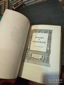 Tallerand mémoires Tome 1、2、4 & lettres de Talleyrand A Napoleon 塔列朗回忆录1、2、4及塔列朗致拿破仑书信集 外文原版 法语精装。4本插图精美拿破仑皇帝的外交大臣塔列朗勋爵著作录