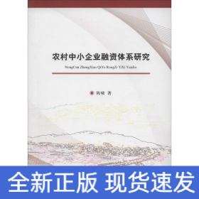 农村中小企业融资体系研究
