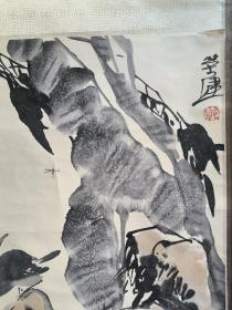 曾担任北京市政协委员，任职于北京市文物局、颐和园绘画馆等。中国当代画虎名家、书画家。【郭丰（又名郭荣健） 早期花鸟画作品一幅67x67】原装原裱立轴！保真出售！拍卖公司下来的！