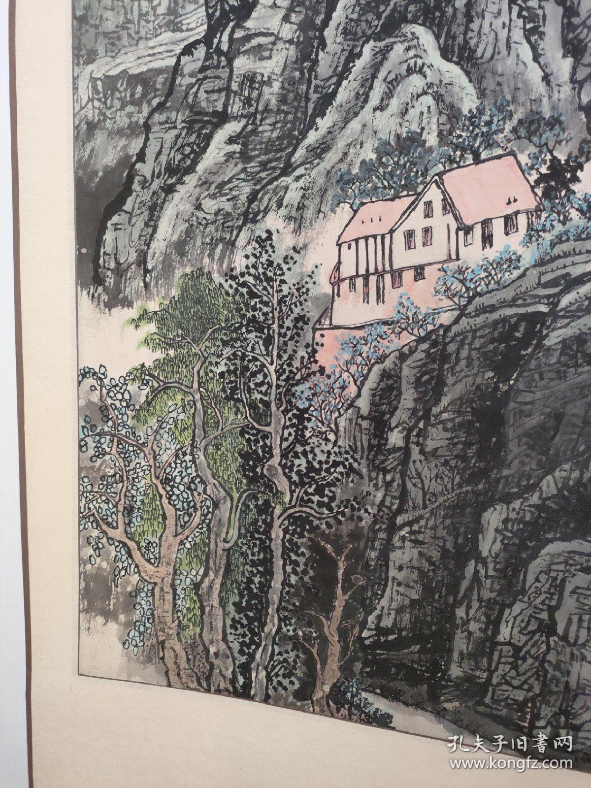 中国中原书画研究院高级画师《刘凤英》作品《怀柔风景幽美》一幅，无章，G62