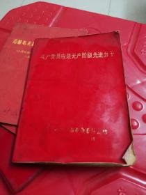 共产党员应是无产阶级先进分子（毛 林像 64开 平装）