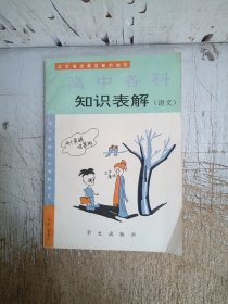 高中各科知识表解（语文）