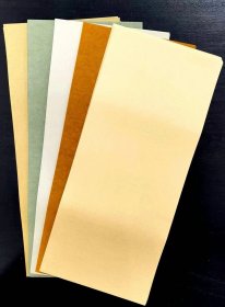 纯手工古法制作五色信笺纸一包100张