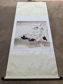 落款王西京的作品一副，长68厘米宽67厘米。