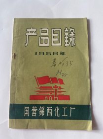 产品目录1958年