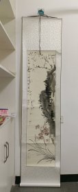 李国光 中美协 写意花鸟画 梅花 手工装裱 立轴