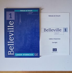 Belleville 1 Methode de francais CAHIER D'EXERCICES + Corriges + 1CD