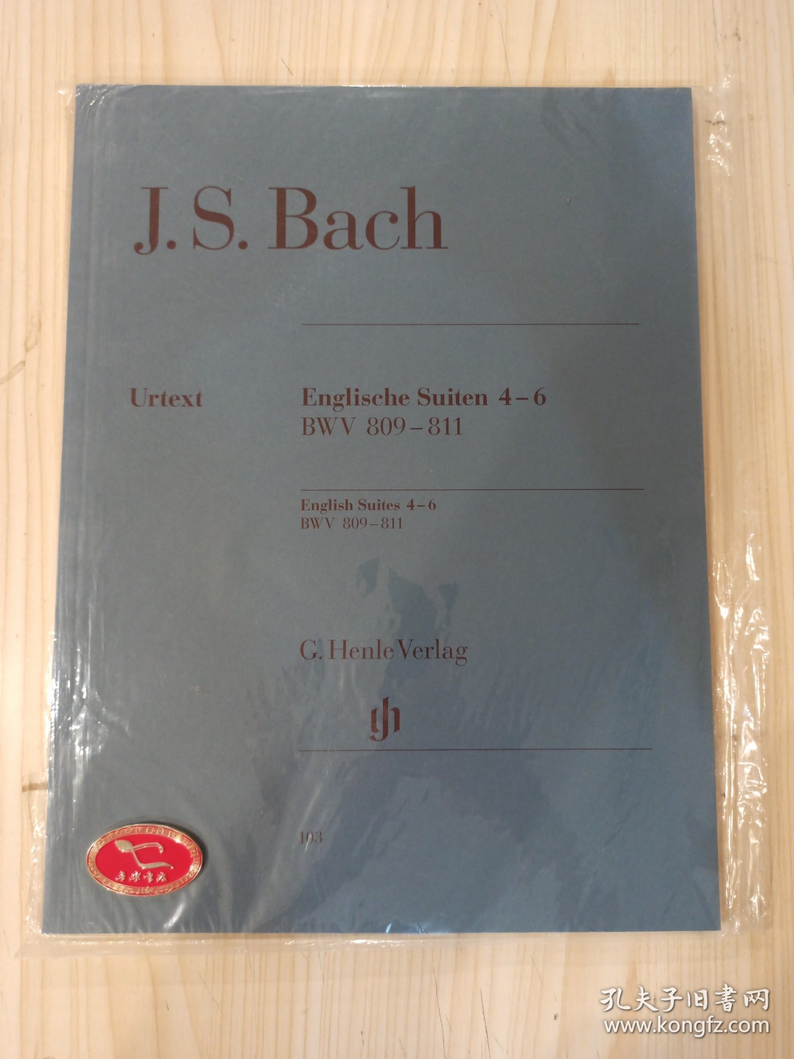 J.S.Bach English Suites 4-6 BWV 809-811 (Urtext) 巴赫英国组曲4-6（亨乐原版进口钢琴曲谱）