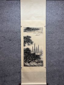 贺天健立轴 画芯尺寸102×50