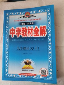 中学教材全解九年级语文下人教版2023版