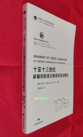 十至十三世纪新疆突厥语文献语言语法概论【中国北方古代少数民族历史文化丛书】【全新未阅，无塑封，书脊两端有轻微磨损】