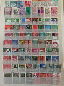 德国60年代左右信销邮票80枚 不重复 应该按照时间顺序排列