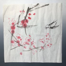 6130 佚名 绘 春意图 68x68cm