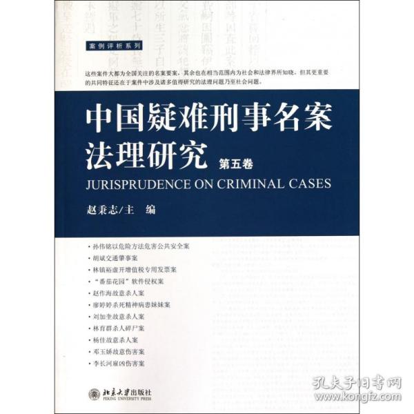 中国疑难刑事名案法理研究（第5卷）