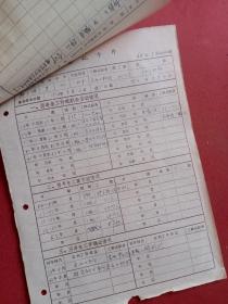 六十年代 天津广播器材厂（靳玉琪，河北省宁河县）工人登记表