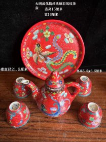大明成化掐金丝珐琅彩凤纹茶壶4