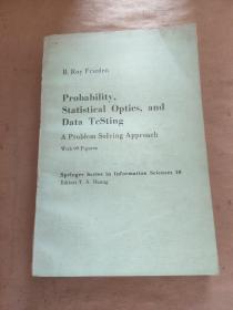 Probability,Statistical Optics,and Data Testing 概率统计光学和数据检验《解题方法》