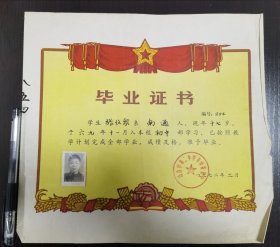 毕业证书：南通市第二中学，D8