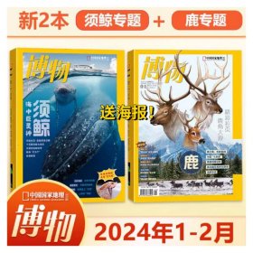 【赠海报】博物2024年1+2月刊 须鲸 鹿 中国国家地理出品青少年版 