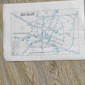 旧地图成都市交通示意图