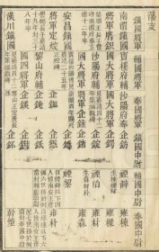 明藩支＿岷王世系，从将军到中尉，自制本，