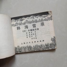 连环画林海雪原，大破四方台。