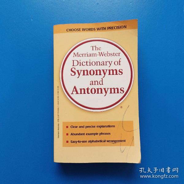 The Merriam-Webster Dictionary of Synonyms and Antonyms