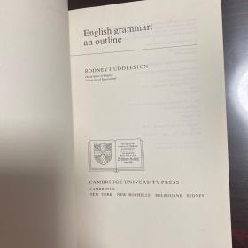 English grammar an outline History Cambridge language culture thought thoughts philosophy of英文原版