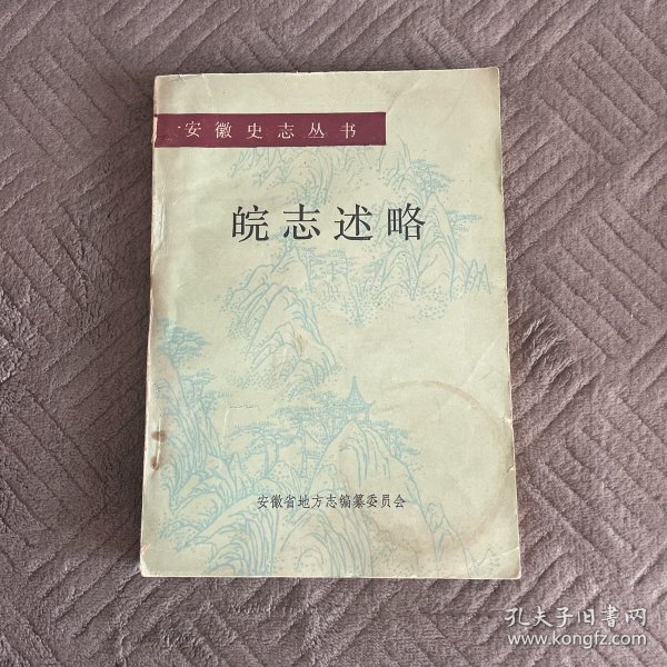 皖志述略（上册）