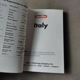 Italy pocket guide【英文】