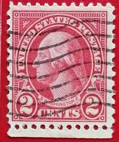 袁袁收藏美国邮票 1926-1934年 1927年 1922年版再版 美国总统华盛顿 齿度11X10.5 11-3 信销（1732年2月22日—1799年12月14日） 美国政治家军事家革命家，首任总统开国元勋。1775年独立战争任大陆军总司令。1787年主持立宪会议，制定《美利坚合众国宪法》取代《邦联条例》。1789年当选美国总统，1793年连任。两届的任期中多有创举，任期结束后自愿放弃权力