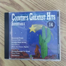 Various《Country's Greatest Hits Superstars II volume14》（8品打口CD一盘全部9首歌曲都可以听使用过参看书影1992年美国原版Folk, World, & Country需使用快递发货）57199