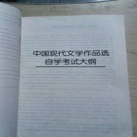 中国现代文学作品选