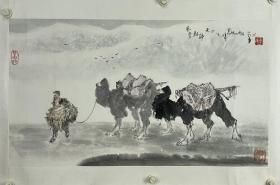 李山  尺寸  76/43  镜片 
祖籍山东无棣，1926年出生于青岛。毕业于浙江美术学院，著名画家。