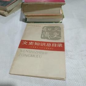 文史知识1981~1986总目录