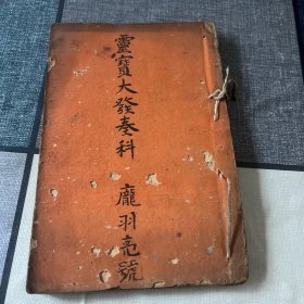 清光绪甲申年抄本 道教法事手抄本 灵宝大发奏科 庞羽亮藏抄