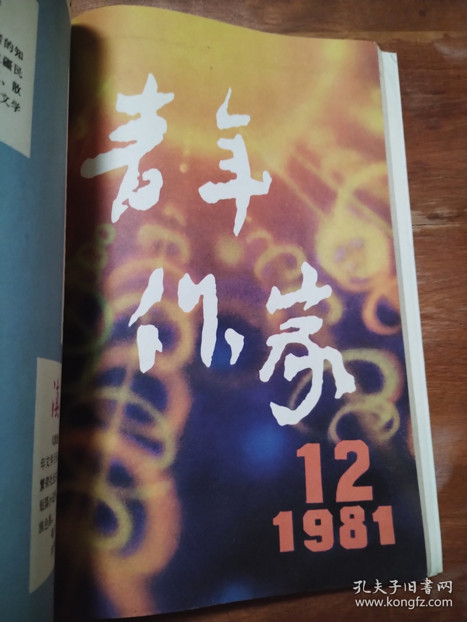 青年作家创刊号 合订本1981共9册，内有划线笔记，9品