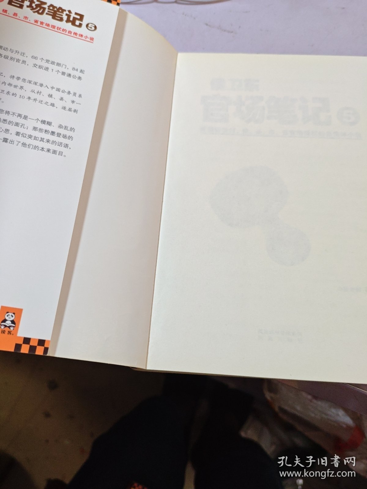 侯卫东官场笔记5：逐层讲透村、镇、县、市、省官场现状的自传体小说