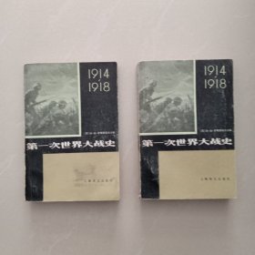 第一次世界大战史、1914 一1918年、上下册、 2本合售