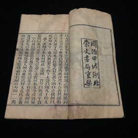 《段氏说文注订》同治甲戌 湖北崇文书局 精刻本一套全，为1-8卷全，大开本