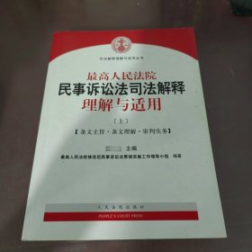 最高人民法院民事诉讼法司法解释理解与适用