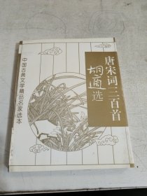 中国古典文学精品名家选本：胡适选唐宋词三百首 95年一版一印