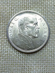 捷克斯洛伐克10克朗银币 1928年原光近未流通美品 oz0394