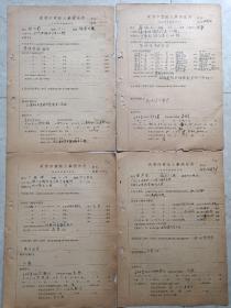 林尔蔚 叶泽霖 方极辉 蒋瑞山1949年商务印书馆登记表