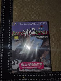 《野生动物地球村，恐龙与爬虫生物》（未开封1儿童纪录片VCD/正版原版，软精装/中国唱片深圳公司出版，京文环标/2001/内附精美产品目录，国家地理儿童俱乐部会员卡/普通话配音，中文字幕/尺寸19*14厘米）