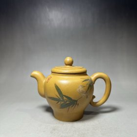 紫砂竹影清风壶